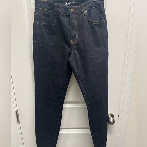 Tecovas High rise blue skinny jeans women’s NWT W28 Inseam 29 - Picture 3 of 13